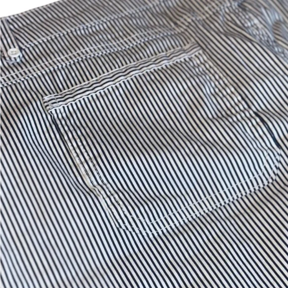 Karen Scott Blue and White Stripe Skort - Picture 6 of 8